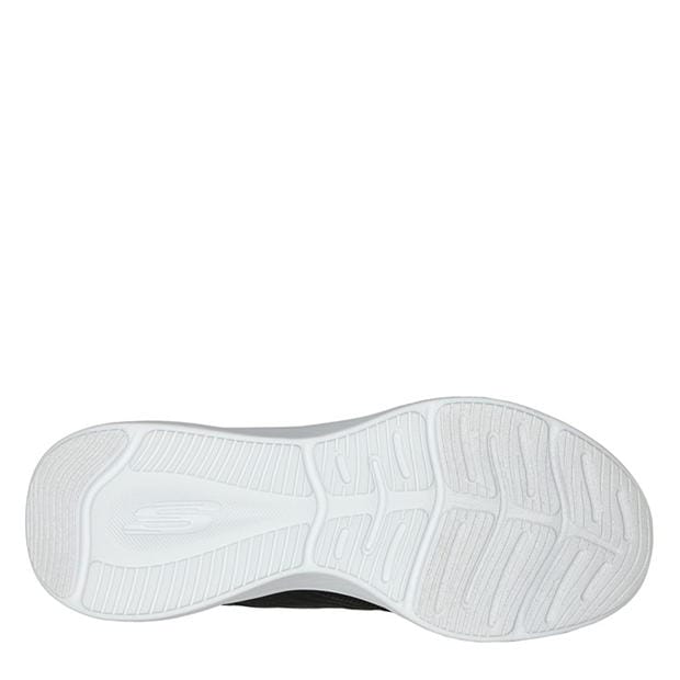 Black/White - Skechers - Qtr Hotmelt Overlay Mesh Lace-Up W Slip On Trainers Womens
