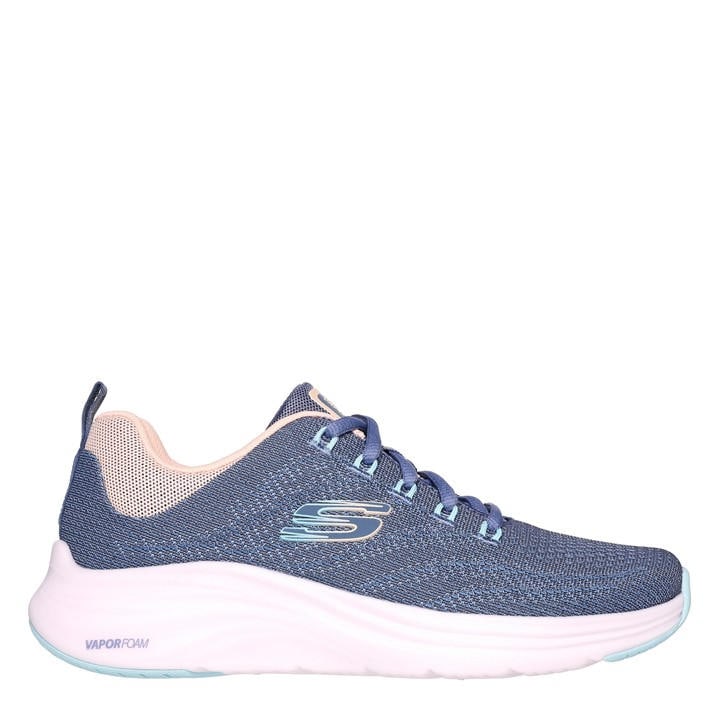 Skechers Women's Blue Engineered Mesh Air Cool Slip On Trainers in Size 3.5, Sports Direct