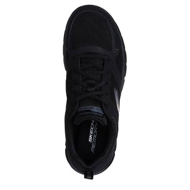 Black/Black - Skechers - Women's Track Casual Low-Top Trainers