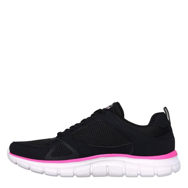 Black/Pink - Skechers - Women's Track Casual Low-Top Trainers