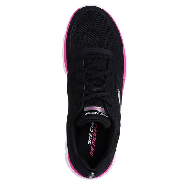 Black/Pink - Skechers - Women's Track Casual Low-Top Trainers