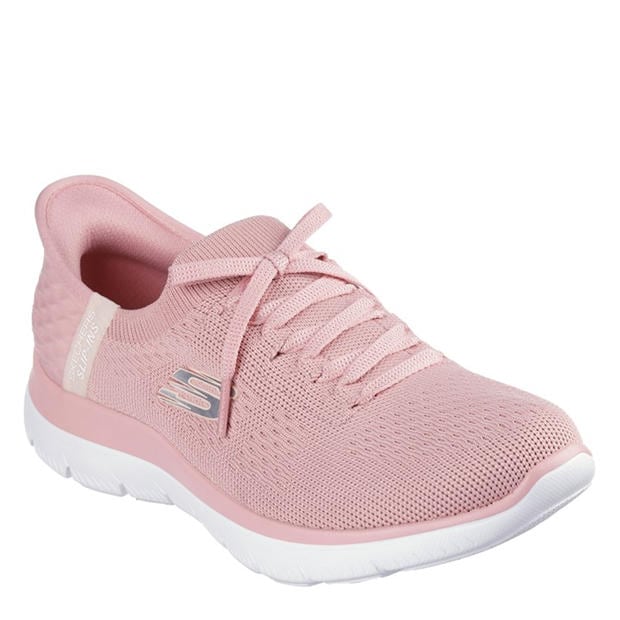 White/Rose - Skechers - Women's Classic Low-Top Trainers