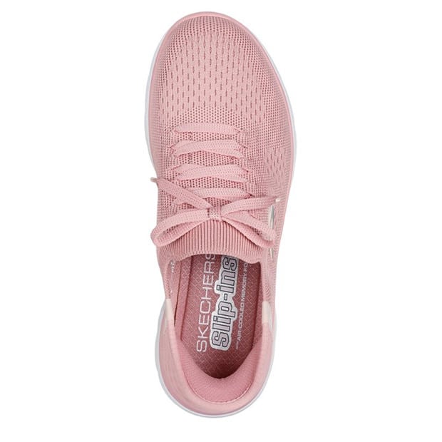 White/Rose - Skechers - Women's Classic Low-Top Trainers