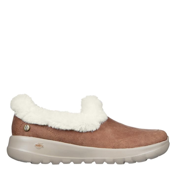 Skechers Women's Brown Slip On Trainers in Size 5.5, Sports Direct