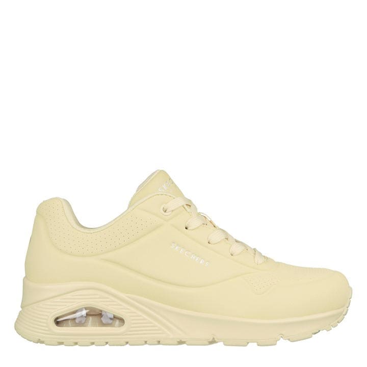 Skechers Women's Yellow Low Top Classic Trainers in Size 3, Sports Direct