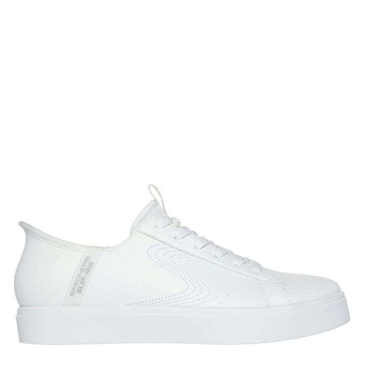 Skechers Women's White Classic Low-Top Trainers in Size 2, Sports Direct