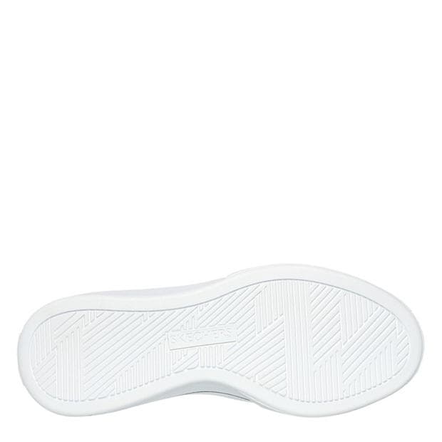 Black/White - Skechers - Women's Canvas Air Cooled Classic Low-Top Trainers