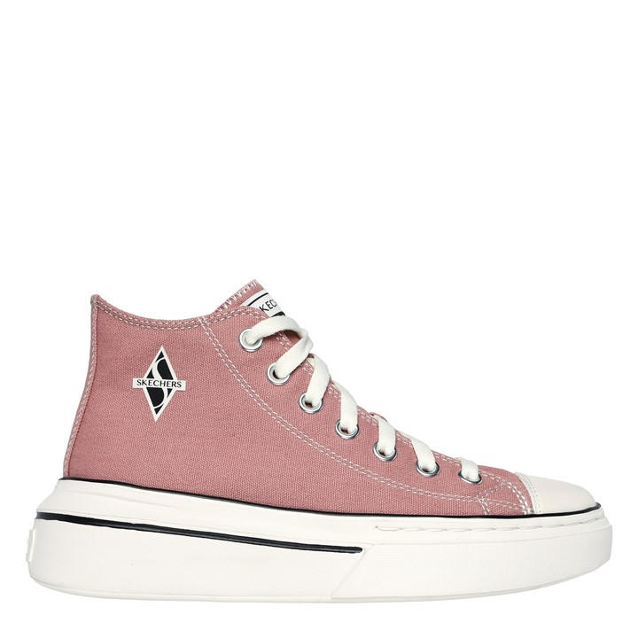 Skechers Women's Pink Canvas Air Cooled Classic Low-Top Trainers in Size 3.5, Sports Direct