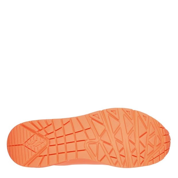 Orange - Skechers - Women's Durabuck Lace Up Classic Low-Top Trainers