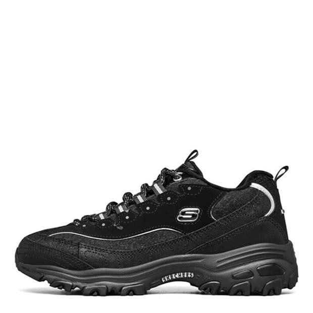 Black/Black - Skechers - Women's Classic Low-Top Trainers