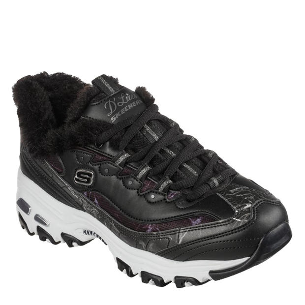 Black - Skechers - Women's D Lites 1 Classic Low-Top Trainers