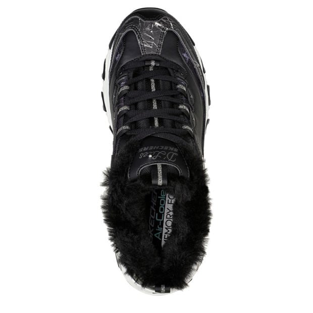 Black - Skechers - Women's D Lites 1 Classic Low-Top Trainers