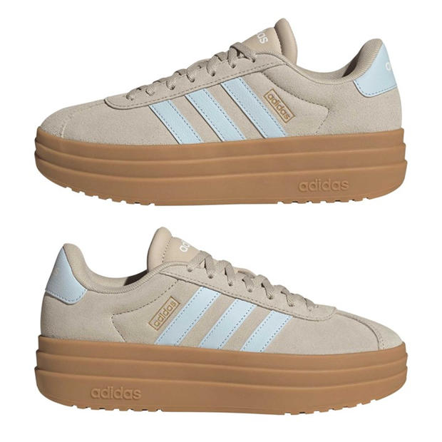 Beige/Blue - adidas - VL Court Bold Women's Trainers