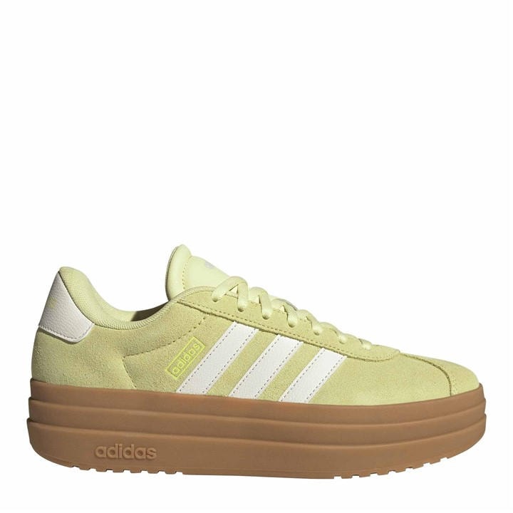 Adidas Women's Yellow Vl Court Bold Trainers in Size 7, Sports Direct