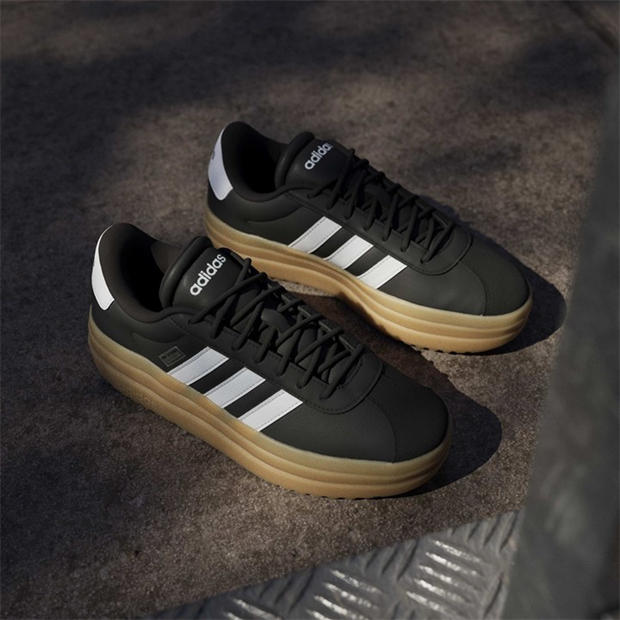 Blk/Wht/Gum - adidas - VL Court Bold Women's Trainers