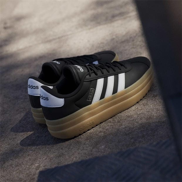 Blk/Wht/Gum - adidas - VL Court Bold Women's Trainers