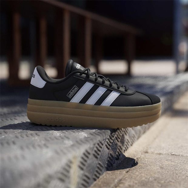 Blk/Wht/Gum - adidas - VL Court Bold Women's Trainers