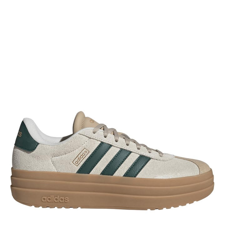 Adidas Women's Beige Vl Court Bold Trainers in Size 5.5, Sports Direct