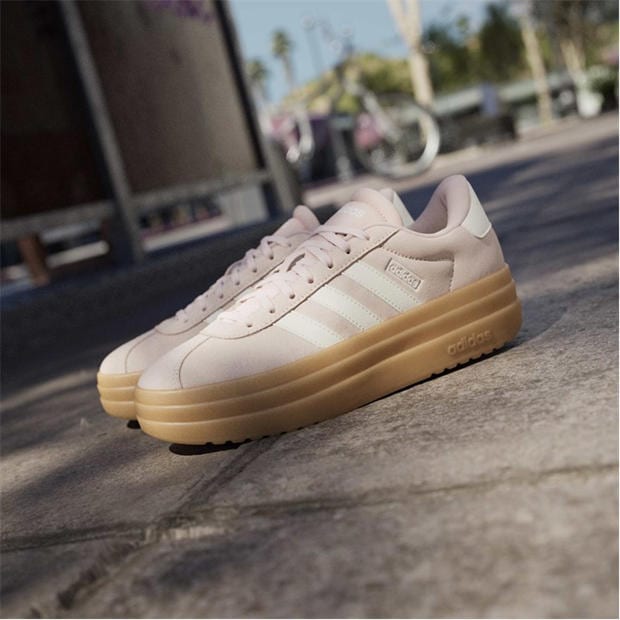 Blush/Wht/Gum - adidas - VL Court Bold Women's Trainers