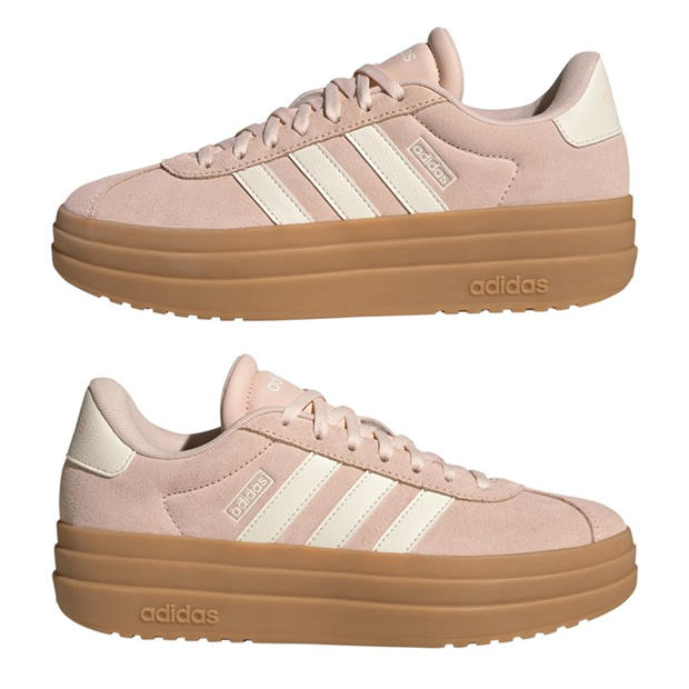 Blush/Wht/Gum - adidas - VL Court Bold Women's Trainers