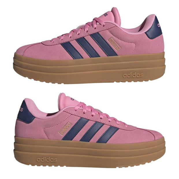 Pink/Navy - adidas - VL Court Bold Women's Trainers