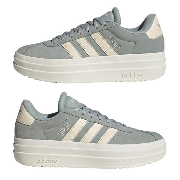 Wonder Sage/Wht - adidas - VL Court Bold Women's Trainers