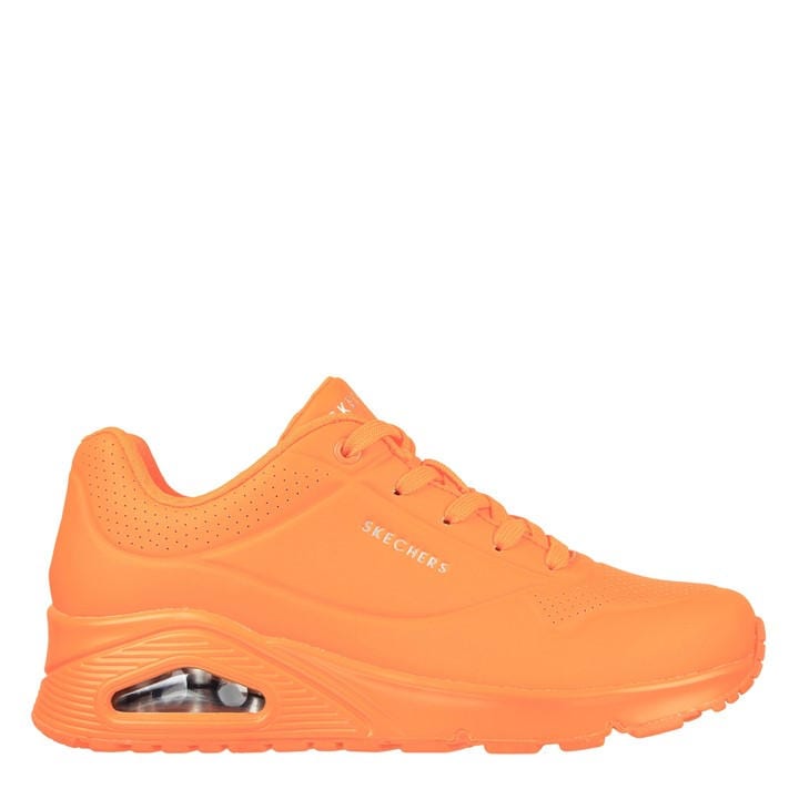 Skechers Women's Orange Uno Low-Top Trainers in Size 4, Sports Direct