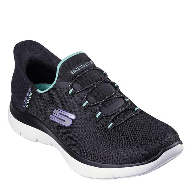 Black/Turquoise - Skechers - Slip-Ins: Summits - Diamond Dream