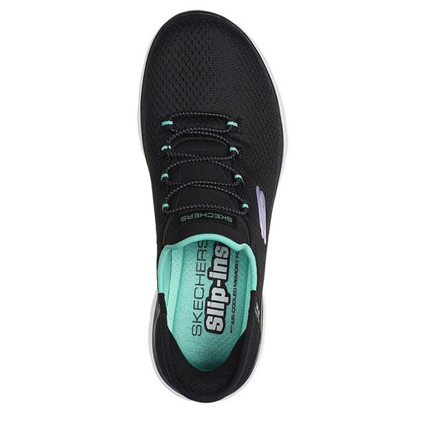 Black/Turquoise - Skechers - Slip-Ins: Summits - Diamond Dream