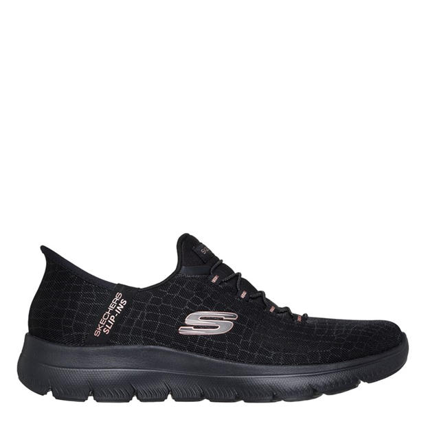 Black/Rose Gold - Skechers - Slip-Ins: Summits - Diamond Dream
