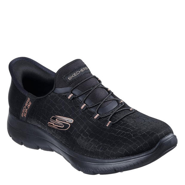 Black/Rose Gold - Skechers - Slip-Ins: Summits - Diamond Dream