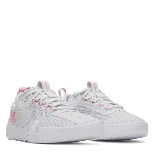 Gray/White/Pink - Under Armour - Women's TriBase Reign Training Shoes