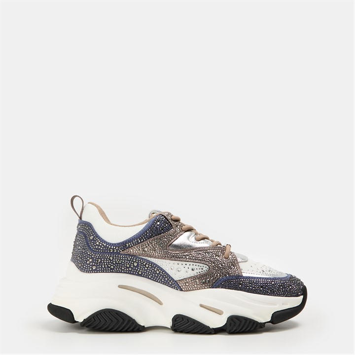 Steve Madden Women's Neutral Privy Chunky Trainers in Size 7, Sports Direct