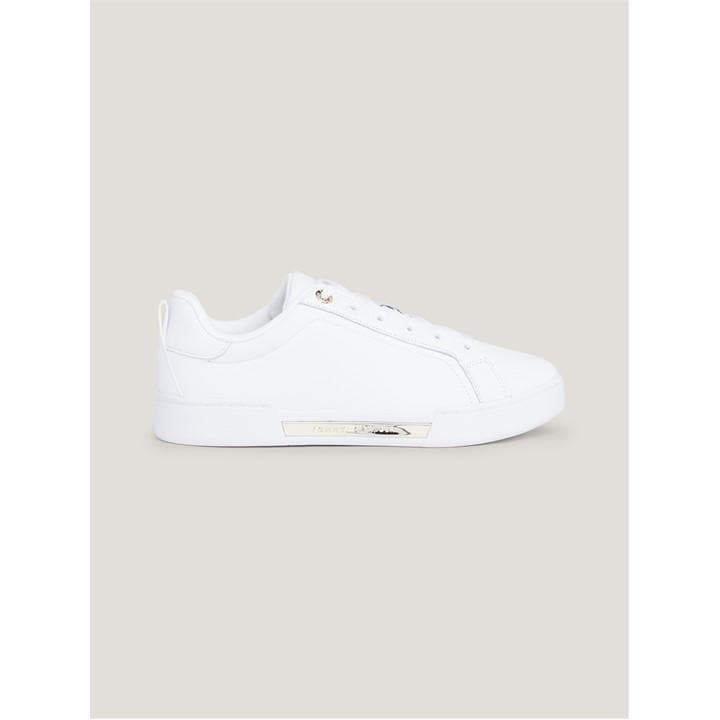Tommy Hilfiger Women's White Chique Court Sneakers Size 5