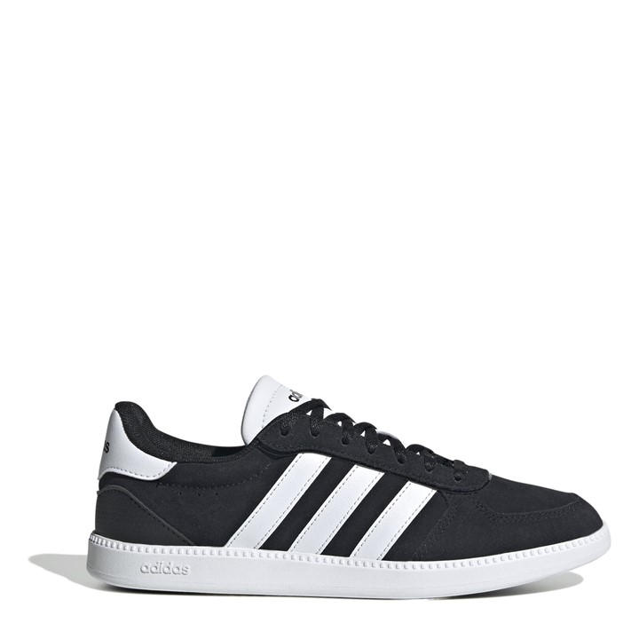 Adidas Women's Black Breaknet Sleek Suede Shoes in Size 8, Sports Direct