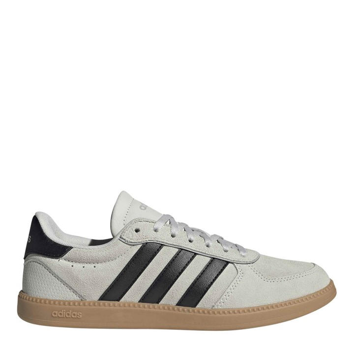 Adidas Women's Beige Breaknet Sleek Suede Shoes in Size 5, Sports Direct