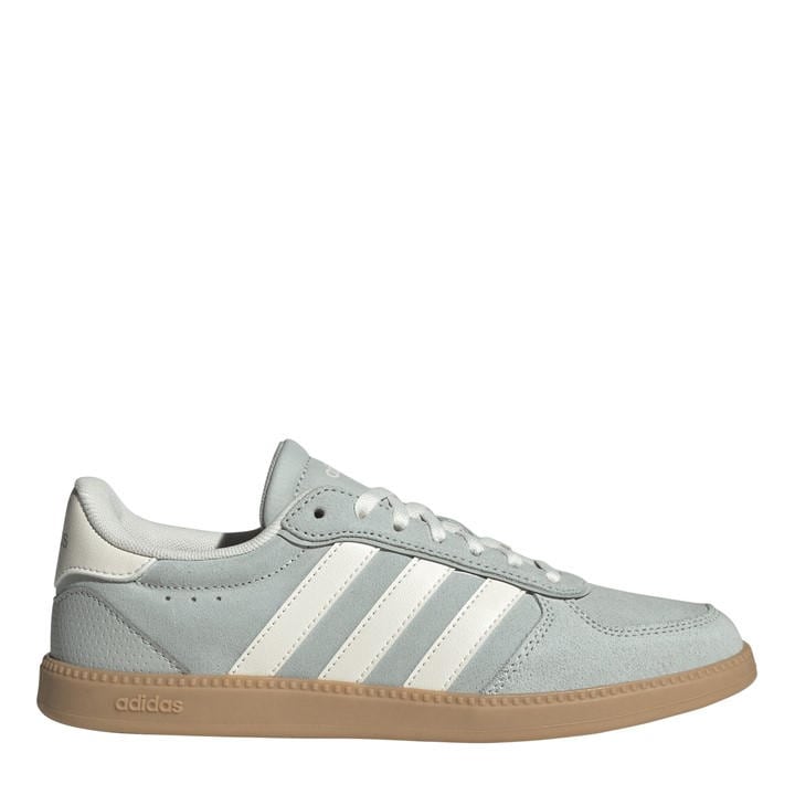 Adidas Women's Grey Breaknet Sleek Suede Shoes in Size 4, Sports Direct