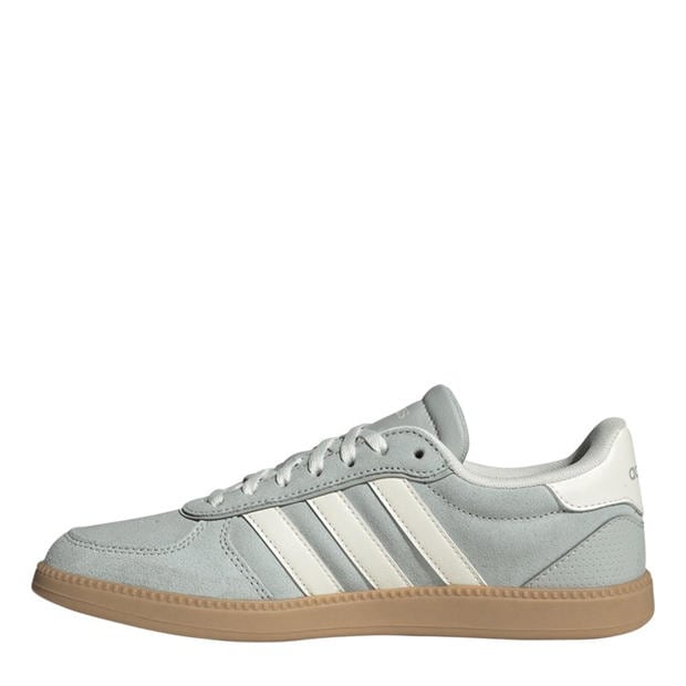 Grey/White - adidas - Breaknet Sleek Suede Womens Shoes
