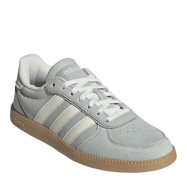Grey/White - adidas - Breaknet Sleek Suede Womens Shoes