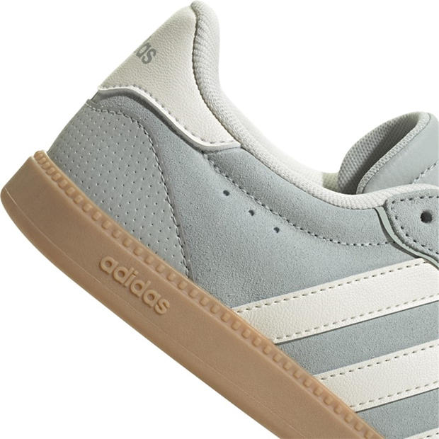 Grey/White - adidas - Breaknet Sleek Suede Womens Shoes