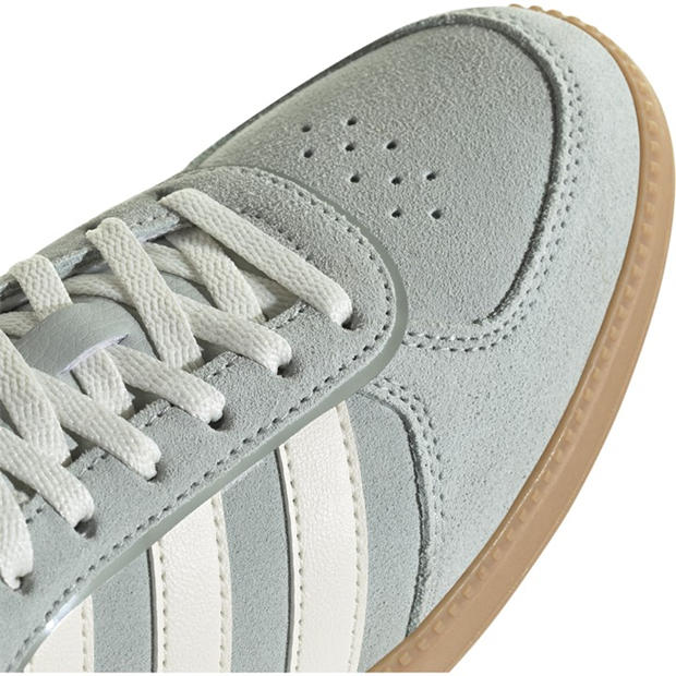 Grey/White - adidas - Breaknet Sleek Suede Womens Shoes