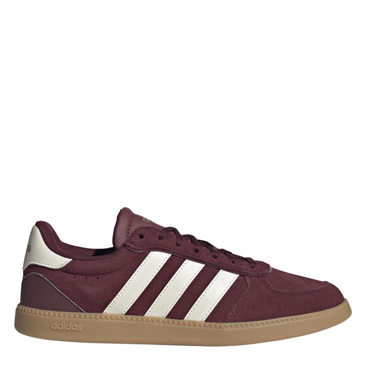 Adidas Women's Red Breaknet Sleek Suede Shoes in Size 8, Sports Direct