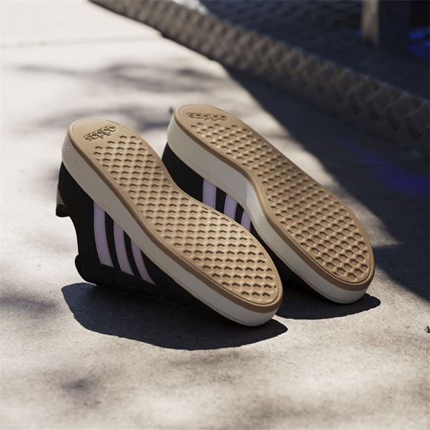 Black/Lvndr/Wht - adidas - Grand Court Base 00s Womens Trainers