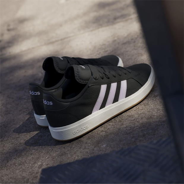 Black/Lvndr/Wht - adidas - Grand Court Base 00s Womens Trainers