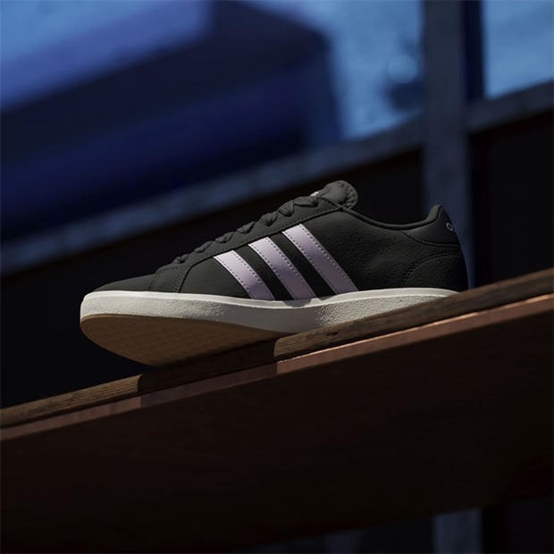 Black/Lvndr/Wht - adidas - Grand Court Base 00s Womens Trainers