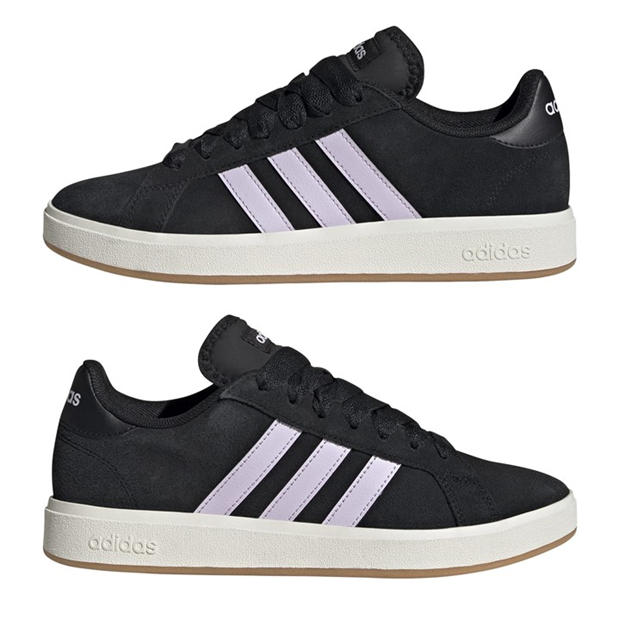 Black/Lvndr/Wht - adidas - Grand Court Base 00s Womens Trainers