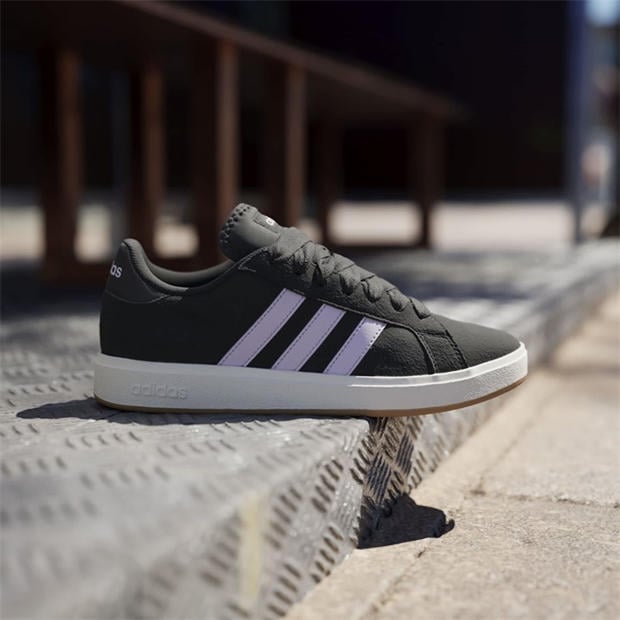 Black/Lvndr/Wht - adidas - Grand Court Base 00s Womens Trainers
