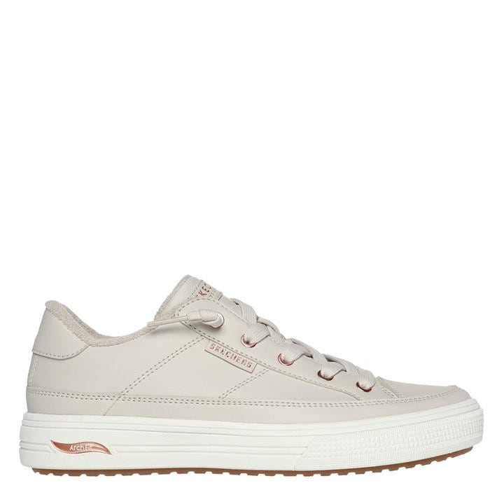 Skechers Women's White Arch Fit Arcade Low-Top Trainers in Size 4, Sports Direct
