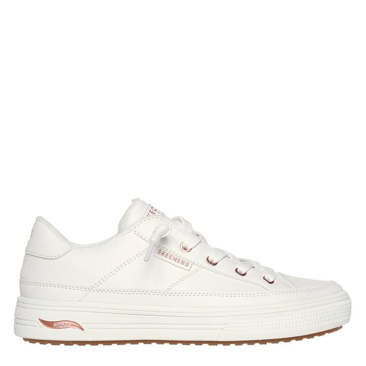 Skechers Women's White Arch Fit Arcade Low-Top Trainers in Size 8, Sports Direct