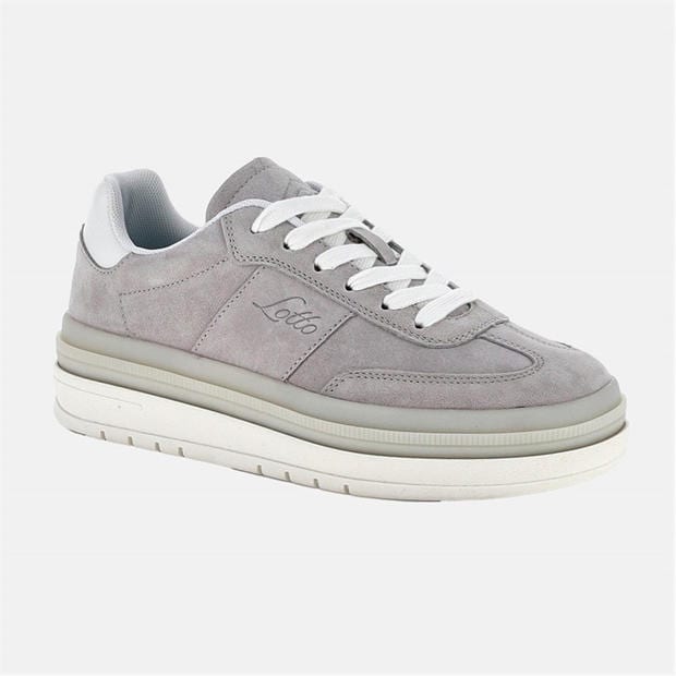 Mushroom Gray - Lotto Sport Italia - Women's Low-Top Trainers
